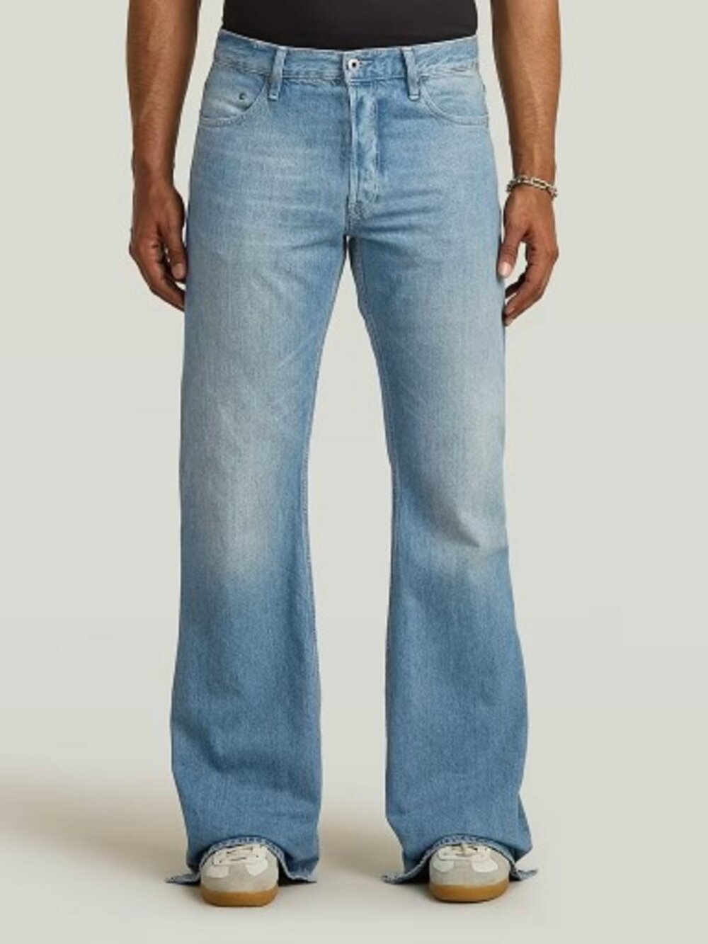 G-Star RAW Triple A Ripped Flare Jeans | Denim | Antique Faded Moonlit Ocean